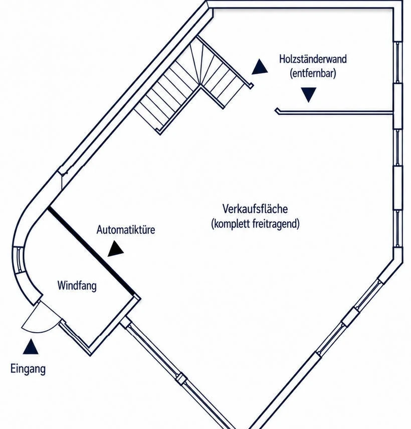 Grundriss des Erdgeschosses Am Schönborn 6